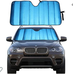 lot 44336 image: MCBUTY Windshield Sun Shade, Blue