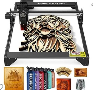 lot 44365 image: ATOMSTACK A5 M40 Laser Engraver, 40W Laser Engraving Cutting Machine, 5.5-7.5W Laser Power