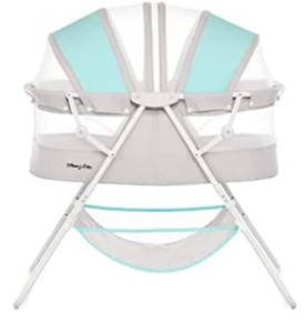 lot 44396 image: Dream On Me Karley Bassinet,BlueGrey