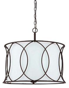 lot 44411 image: Canarm Monica Oil Rubbed Bronze 3-Light Chandelier