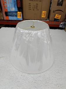 lot 44427 image: White Lampshade, 10in.H
