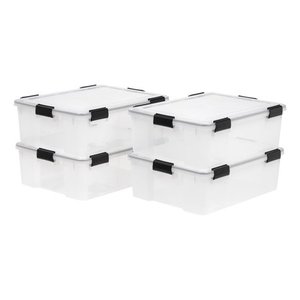 lot 44457 image: 4 - IRIS 41 Quart WeatherPro Storage Box Clear