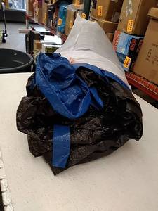 lot 44483 image: Tarp BlueBlack with Straps