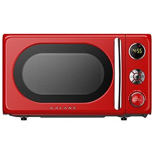 lot 44488 image: Galanz Retro Microwave Oven, 0.7 Cu.Ft.,Retro Red