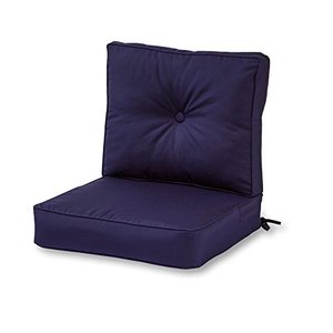 lot 44498 image: Greendale Home Fashions Sunbrella Fabric Deep Seat Cushion Set, Midnight