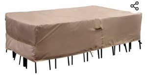 lot 44501 image: GARVIN Outdoor Patio Furniture Cover, size unknown, Khaki