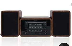 lot 44521 image: KEiiD Stereo Shelf System Powered with Bookshelf Speakers RMS 2X 25W