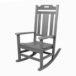 lot 44529 image: POLYTEAK Outdoor Rocking Chair Modern Porch Rocker All-Weather Poly Lumber