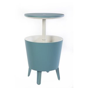 lot 44532 image: Keter Modern Cool Bar and Side Table Outdoor Patio Furniture