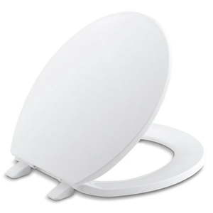 lot 44535 image: Kohler Brevia Q2 Round Closed-Front Toilet Seat,White