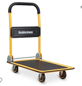 lot 44537 image: Haddockway Folding Push Cart Dolly Moving Platform Hand Truck