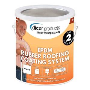 lot 2550 image: Dicor RP-CRC-1 Rubber Roof Acrylic Coating Wht