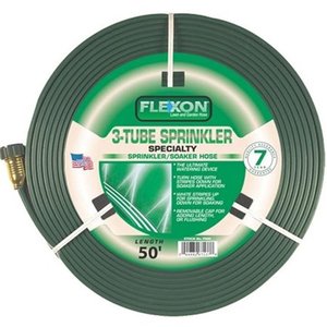 lot 2583 image: Flexon FLXFS50 Flexon 50 ft. 3 Tube Sprinkler Hose