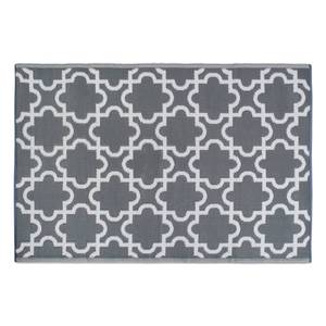 lot 2588 image: DII Gray Lattice Outdoor Rug, 4x6 Feet