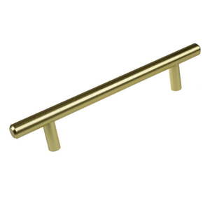 lot 1556 image: 10pk GlideRite 5 in. Center Modern Cabinet Pull Satin Gold