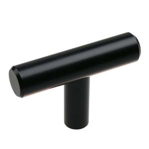 lot 1559 image: 10pk GlideRite 2 in. Solid Cabinet Bar T-Knob Matte Black