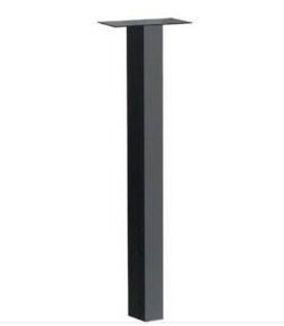 lot 2560 image: Architectural Mailboxes Stand Galvanized 53in Mailbox Post Black