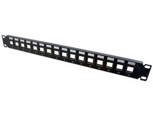 lot 1532 image: C2G 16-Port Blank KeystoneMultimedia Patch Panel - patch panel - 1U - 19