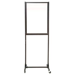 lot 2298 image: 24 in. x 68 in. x 1 in. Protective Sneeze Plexi Shield SCO with Wheels