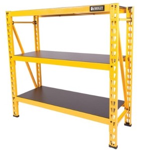 lot 1552 image: Dewalt-Rak-DXST4500 4FT 3-Shelf Indust Rack, Yellow - Retail $219.99