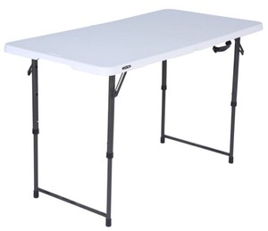 lot 1531 image: Aosion Folding Table 48(white, Open Box, damaged)