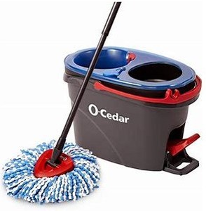 lot 1537 image: O-Cedar Easywring Rinse Clean Spin Mop System With Telescoping Broom Handle