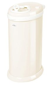 lot 1542 image: Ubbi Steel Odor Locking Diaper Pail(white)