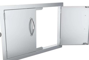 lot 2620 image: Sunstone Classic Series Steel Double Access Door 34 in 304