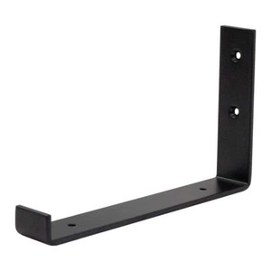 lot 2567 image: 10in Black J Steel Shelf Bracket