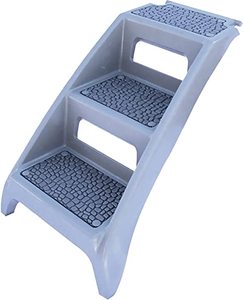 lot 2480 image: Booster Step 3 Step Pet Steps Gray