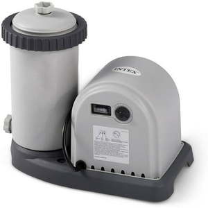 lot 1729 image: Intex 1500 GPH Krystal Clear Cartridge Filter Pump for Above Ground Pool