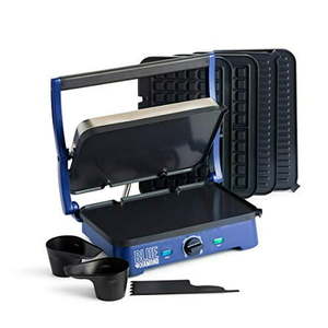 lot 1731 image: Blue Diamond Cookware Sizzle Griddle Super Deluxe Ceramic Nonstick Electric Griddle Grill and Waffle Maker