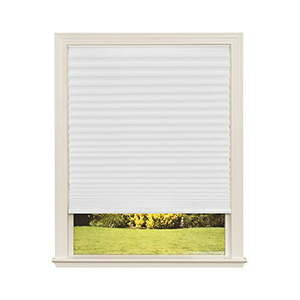 lot 1742 image: 30�� x 64�� white pleated shades