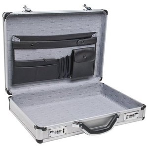 lot 2475 image: SPC-931R 17 5 SILVER ALUMINUM BRIEFCASE