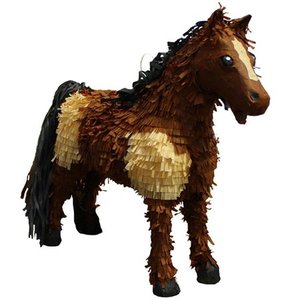 lot 2481 image: 3D Horse Pinata Party Game, Decoration and Photo Prop - BrownTan