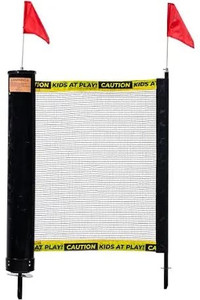 lot 2497 image: Franklin Sports Retractable Driveway Barrier�� Visual Safety Barrier �� Adjustable up to 20 feet�� Easy Setup