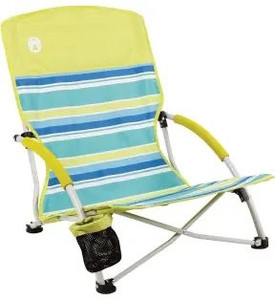 lot 6455 image: Coleman Camping Chair  Lightweight Utopia Breeze Beach Chair  Outdoor Chair with Low Profile