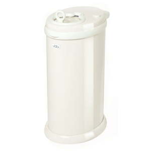 lot 6470 image: Ubbi Steel Diaper Pail, Ivory
