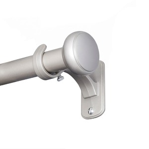 lot 6474 image: Kenney� Weaver 1 IndoorOutdoor Rust-Resistant Curtain Rod, 72-144, Brushed Nickel