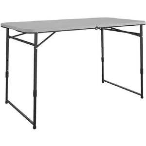 lot 6523 image: COSCO 4-ft. Portable Folding Table, Grey