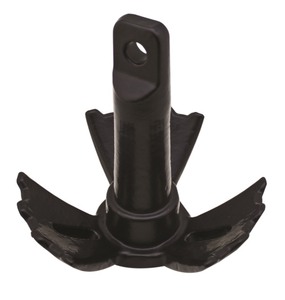 lot 6535 image: Extreme Max 3006.6557 BoatTector Vinyl-Coated River Anchor - 18 lbs. - broken but functional