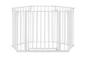 lot 6541 image: Regalo 130-Inch Super Wide Adjustable Baby Gate and Play Yard, 2-in-1, Bonus Kit, Includes 4 Pack of Wall Mounts