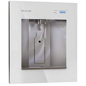 lot 6545 image: Elkay LBWD06WHK ezH2O Liv Built-in Filtered Water Dispenser, Remote Chiller, Aspen White