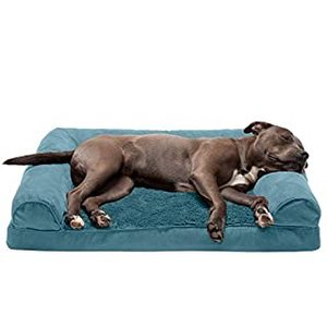 lot 1585 image: FurHaven  Orthopedic Ultra Plush Sofa Pet Bed for Dogs & Cats Deep Pool Large