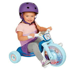 lot 5598 image: Disney Frozen 2 Fly Wheels Junior Tricycle with 10 inch Wheel and Sounds