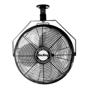 lot 5603 image: Air King 9718 18 16 HP Industrial Grade High Velocity Ceiling Mount Fan