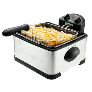 lot 5614 image: Chefman XL 4.5 Liter Deep Fryer w Basket Strainer - Stainless Steel