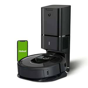 lot 5638 image: iRobot Roomba i7 (7550) Wi-Fi Connected Self-Emptying Robot Vacuum - Charcoal - Retail $599.99