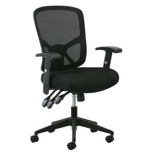 lot 5639 image: OFM Essentials 23.5 in Task Chair with Adjustable Back 250 lb. Capacity Black