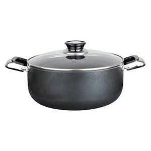 lot 2362 image: Aramco Alpine Gourmet Aluminum Non-Stick Coating Open Stock Dutch Oven, 18 quart, SilverGray